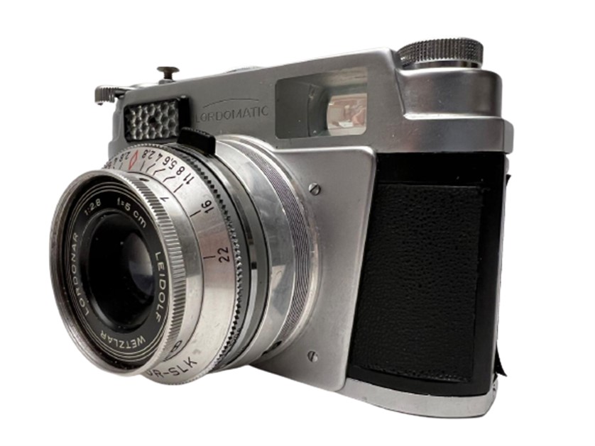 ALMAN 1959 CAMERA LEIDOLF WETZLAR LORDONAR LORDOMATIC ORİJİNAL ÇANTASINDA MEKANİK FOTOĞRAF MAKİNESİ