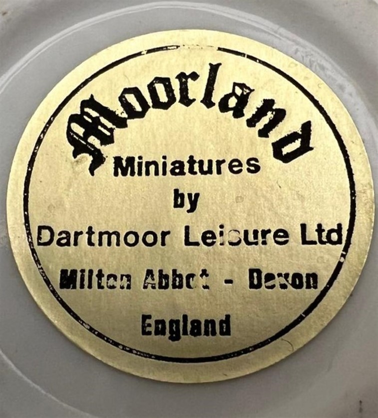 MOORLAND MİNİATURES PORSELEN 40 ML MİNYATÜR İÇKİ LİKÖR ŞİŞESİ KAPAGI ACILMAMIŞ DOLU KOLEKSİYON 