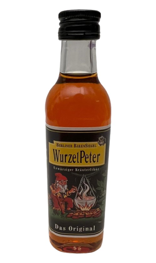 WURZELPETER URWÜRZİGER KRAUTERLIKOR 100 ML MİNYATÜR İÇKİ LİKÖR ŞİŞESİ KAPAGI ACILMAMIŞ DOLU KOLEKSİYON 