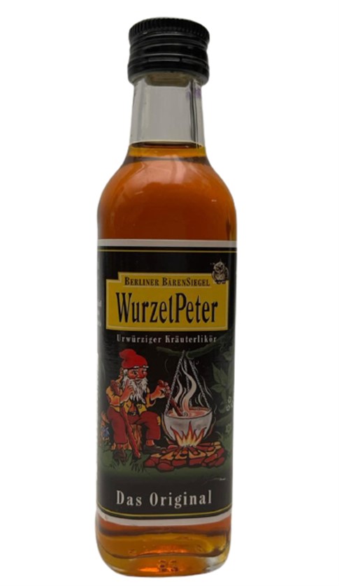 WURZELPETER URWÜRZİGER KRAUTERLIKOR 100 ML MİNYATÜR İÇKİ LİKÖR ŞİŞESİ KAPAGI ACILMAMIŞ DOLU KOLEKSİYON 