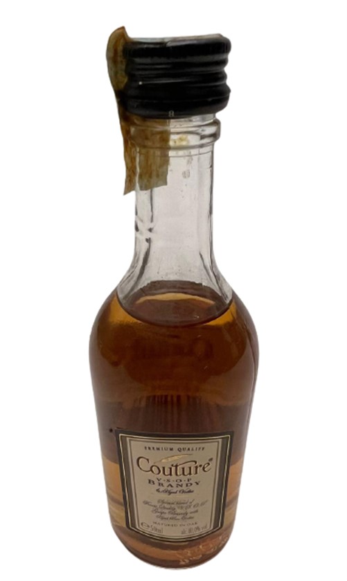 COUTURE V.S.O.P BRANDY 50 ML MİNYATÜR İÇKİ LİKÖR ŞİŞESİ KAPAGI ACILMAMIŞ DOLU KOLEKSİYON