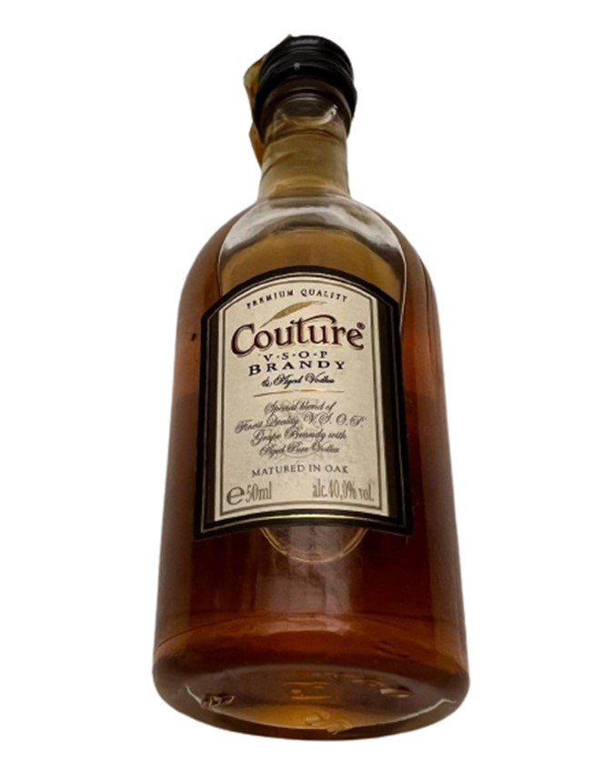 COUTURE V.S.O.P BRANDY 50 ML MİNYATÜR İÇKİ LİKÖR ŞİŞESİ KAPAGI ACILMAMIŞ DOLU KOLEKSİYON