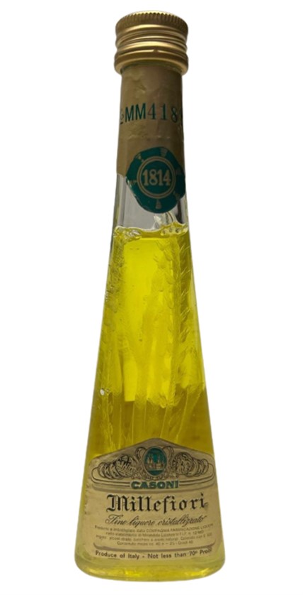 CASONI MİLLEFİORİ0 ML MİNYATÜR İÇKİ LİKÖR ŞİŞESİ KAPAGI ACILMAMIŞ DOLU KOLEKSİYON 