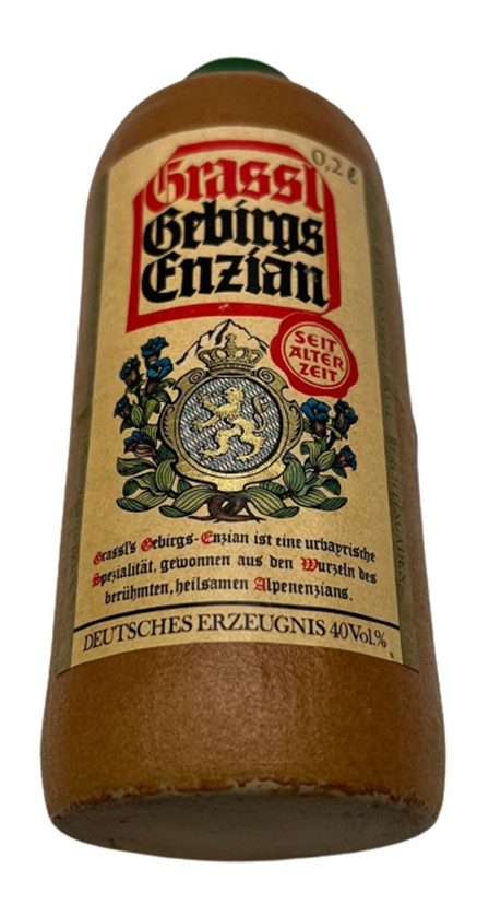 GRASSL'S GEBİRGS ENZİAN 200 ML MİNYATÜR İÇKİ LİKÖR ŞİŞESİ KAPAGI ACILMAMIŞ DOLU KOLEKSİYON 