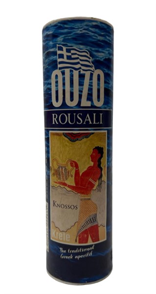 OUZO ROUSALI 50 ML MİNYATÜR İÇKİ LİKÖR ŞİŞESİ KAPAGI ACILMAMIŞ DOLU KOLEKSİYON