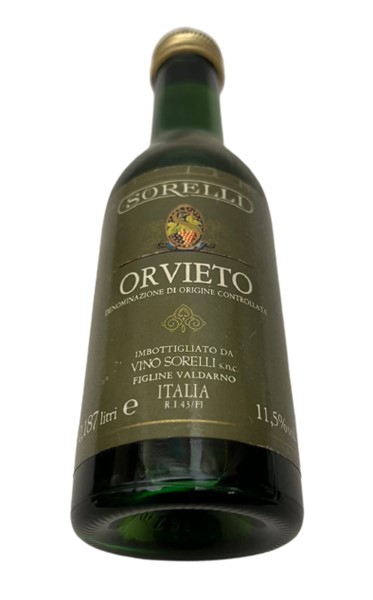 SORELLI ORVIETO 190 ML YEŞİL CAM   İÇKİ ŞARAP ŞİŞESİ KAPAGI ACILMAMIŞ DOLU KOLEKSİYON