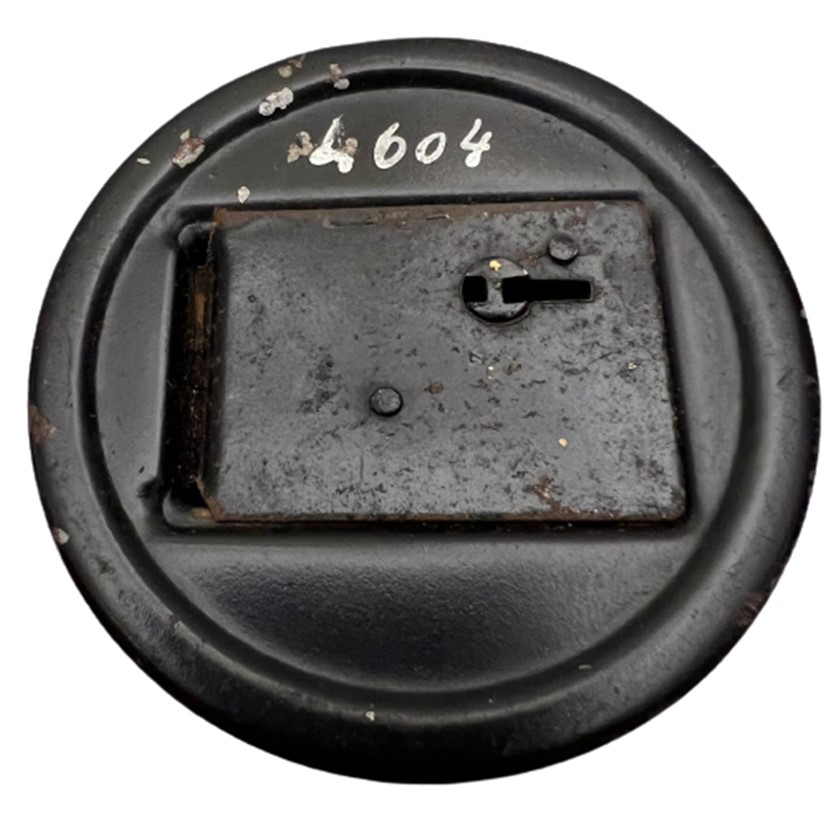 1960 TÜRK DIŞ TİCARET BANKASI METAL UST TARAFI PİRİNCDEN KUMBARA