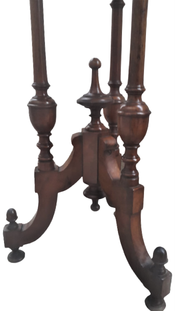 OSMANLI KAHVE ORTA SEHPA MASİF EL İŞÇİLİKLİ 60 CM YÜKSEKLİK 