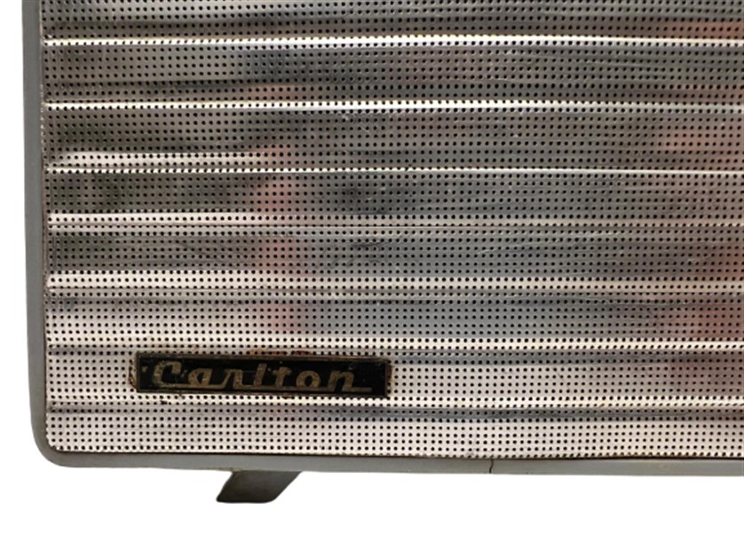 1957 CARLTON TUBE FM AM RADIO METAL  2 DALGA KASA RADYO ORJİNAL LAMBALI 