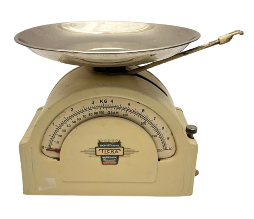 1950 KEFELİ  TICKA TAM MEKANİK İBRELİ 10 KG TARTABİLEN SORUNSUZ KALİBRE AYARLI TERAZİ 