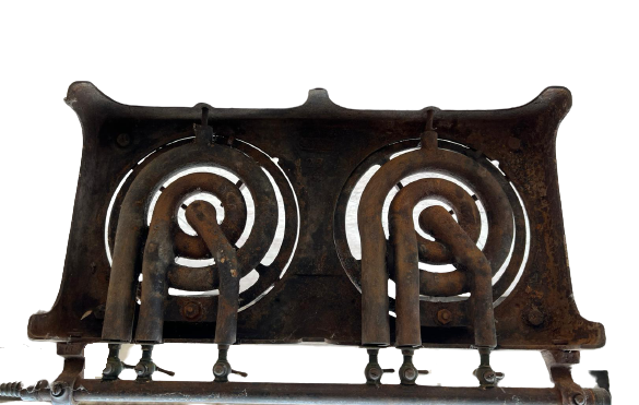 1920 ANTİKA ART NOUVEAU FONDERIES NESTOR MARTIN BELÇİKA DÖKME DEMİR MUTAK OCAĞI 6  GÖZ VE AYAR MUSLUKLU 