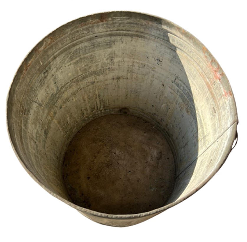 1940 GALVANIZ METAL KAPAKLI PİRİNC MUSLUKLU GAZ YAG  VARİLİ ESKİDEN BAKKALLARDA ACIK LİTRE İLE SATIMLARDA KULLANILAN