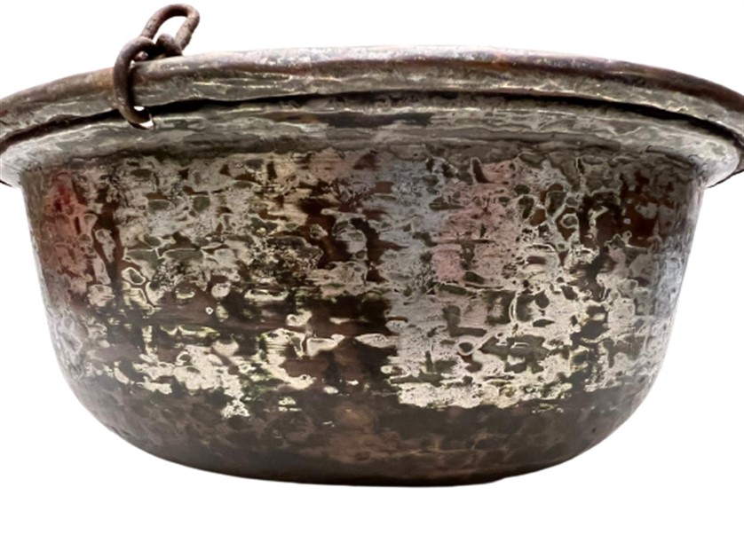 1880 OSMANLI PİRİNC VE  BAKIR TEK ZİNCİRLİ  TEK KEFELİ TOPTANCI TÜCCAR  KANTAR TERAZI