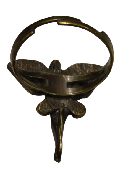 BRONZ ÖZEL TASARIM EL YAPIM MELEK YÜZÜK AYARLIDIR HER PARMAGA UYAR