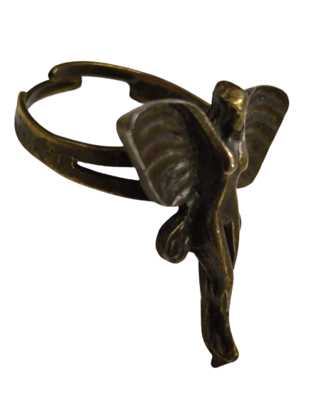 BRONZ ÖZEL TASARIM EL YAPIM MELEK YÜZÜK AYARLIDIR HER PARMAGA UYAR