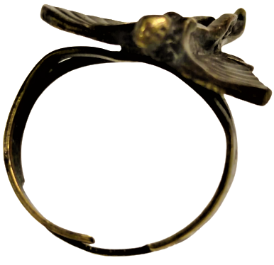 BRONZ ÖZEL TASARIM EL YAPIM MELEK YÜZÜK AYARLIDIR HER PARMAGA UYAR