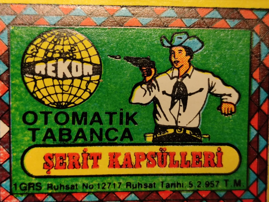 YERLİ KARTON ÜZERİ BASKILI KUTUSUNDA REKOR OTOMATİK TABANCA ŞERİT KAPSULLERİ