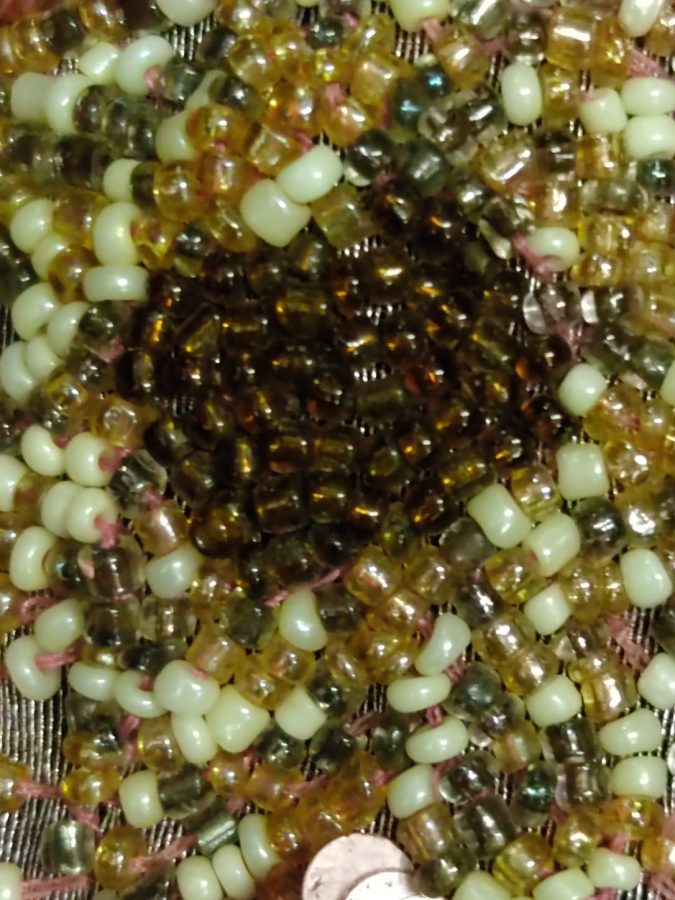 TAMAMI KÖMPLE BONCUK PUL İŞLEMELİ EL İŞLEME SEHBA ÖRTÜSÜ CANLI UCUK PEMBE TONLARDA