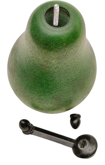 ARMUT FORMUNDA AHŞAP GÖVDE STENLES METAL DEGİRMEN KARABİBER ÖĞÜTÜCÜ MEKANİK PASLANMAZ ÇELİK