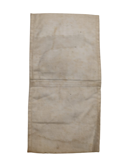 OSMANLI SAHRA CADIR HASTANESİNDE KULLANILMIŞ HASTABAKICI KIRMIZI H HARFLİ KUMAŞ KOL BANTI 