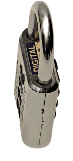 AIWA  DIGITAL-35 ŞİFRELİ 8 TUŞLU ASMA KİLİT ÜZERİNDEKİ TUŞLARA BASILARAK ACILAN  ŞİFRE ETİKETİ ÜZERİNDE