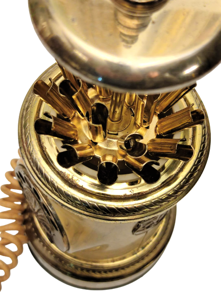 CEVİRMELİ TELEFON ŞEKLİNDE  SİGARALIK VE GAZLI MEKANİK ÇAKMAK ALTAN KURMALI LATERNA MÜZİKLİ