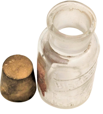 470 KÖNİGSBERG MANTAR TIPALI ESKİ CAM YAPMA ŞURUP ŞİŞESİ E. TOSSE & CO HAMBURG19.YÜZYIL SONLARI