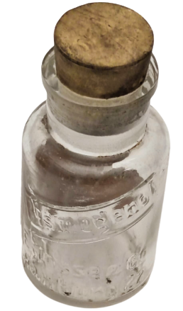 470 KÖNİGSBERG MANTAR TIPALI ESKİ CAM YAPMA ŞURUP ŞİŞESİ E. TOSSE & CO HAMBURG19.YÜZYIL SONLARI