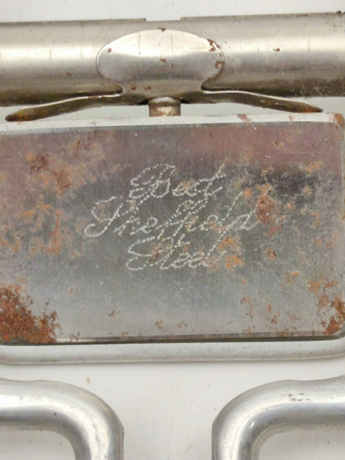 VINTAGE ROLLS RAZOR WHETTER COMPLETE MADE IN ENGLAND JİLET BİLEME APARATİ ALİMÜNYÜM KASA