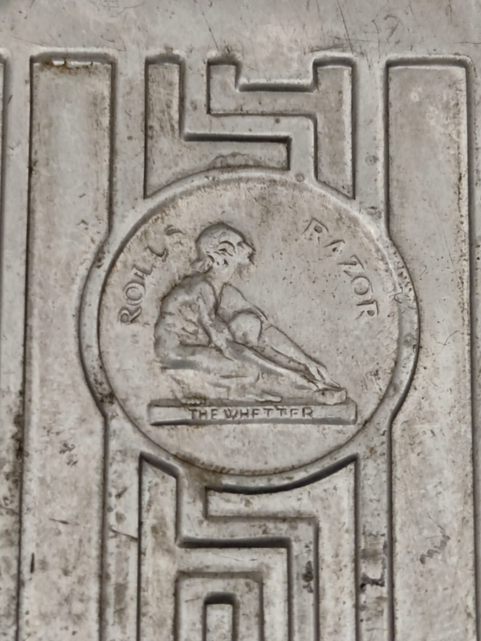 VINTAGE ROLLS RAZOR WHETTER COMPLETE MADE IN ENGLAND JİLET BİLEME APARATİ ALİMÜNYÜM KASA