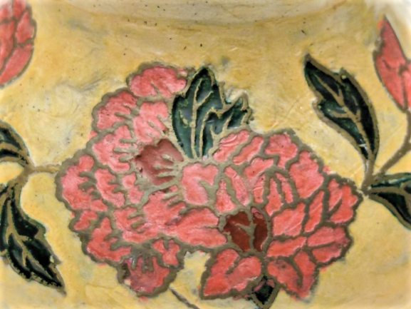 ÜZERİ SICAK MİNELİ CİCEK DESENLİ EL EL İŞCİLİKLİ PİRİNC KUWAIT KAPAKLI CAYDANLIK