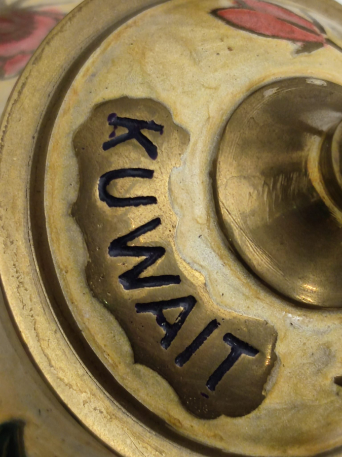 ÜZERİ SICAK MİNELİ CİCEK DESENLİ EL EL İŞCİLİKLİ PİRİNC KUWAIT KAPAKLI CAYDANLIK