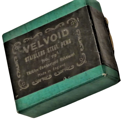 1940 VELVOID ENGLAND ORJİNAL TÜRKİYE HUKUMETİNE ÖZEL ÜRETİM KARTON KUTUSUNDA  DOLU KULLANILMAMIŞ DİVİT UCU