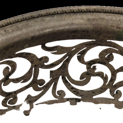 GÜMÜŞ KAPLAMA TESTERE EL İŞİ  ŞEKERLİK 