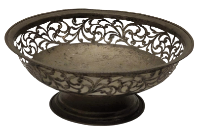 GÜMÜŞ KAPLAMA TESTERE EL İŞİ  ŞEKERLİK 