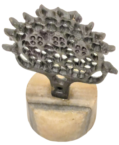 MERMER TABAN KAİDELİ ÜZERİ PİRİNÇ HİTİT GÜNEŞİ HEYKELİ