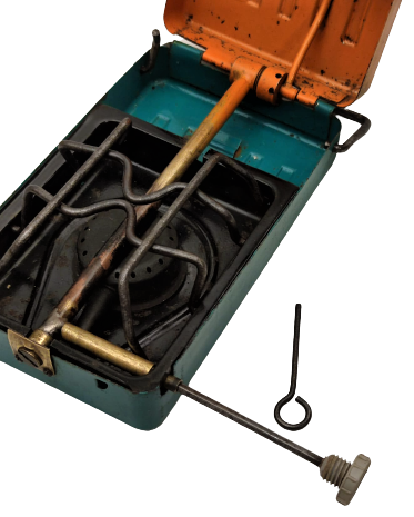 VİNTAGE  MADE İN GERMANY TURM SPORT METAL CAMP STOVE EKSİKSİZ KUTU TAŞINABİLİR OCAK