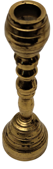 CİFT EL TORNA İŞCİLİKLİ BOGUM TABAN CİZGİLİ PİRİNC CİFT ŞAMDAN İCİ DOLUDUR 