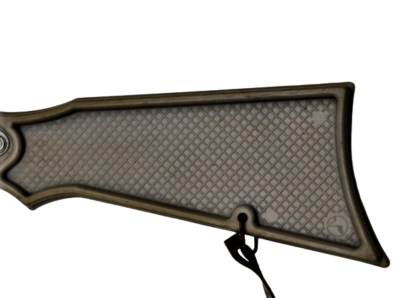 1960 TENEKE OYUNCAK TÜFEK DOGU ALMAN YAPIMI CİFT NAMLULU 