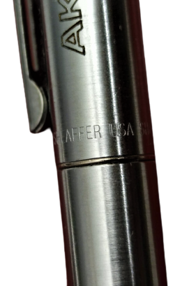 USA SHEAFFER BEYAZ KROM OTOMATIK TÜKENMEZ VE KURŞUM KALEM ORJİNAL KUTUSUNDA ÜZERİ AKCAMSA YAZILI