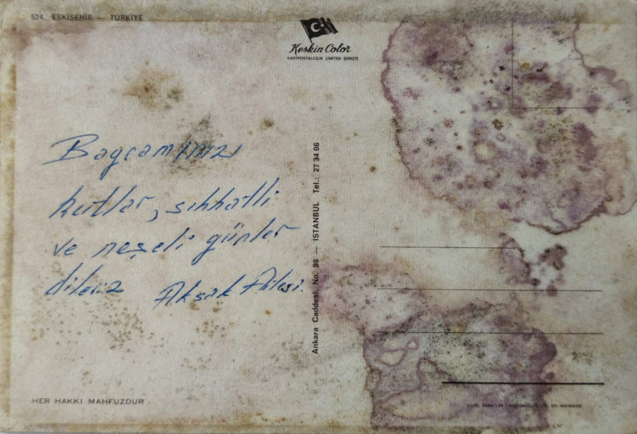 1970 ESKİŞEHİR PARCALI KARTPOSTAL POSTADAN GECMİŞ RENKLİ OFSET BASKI 