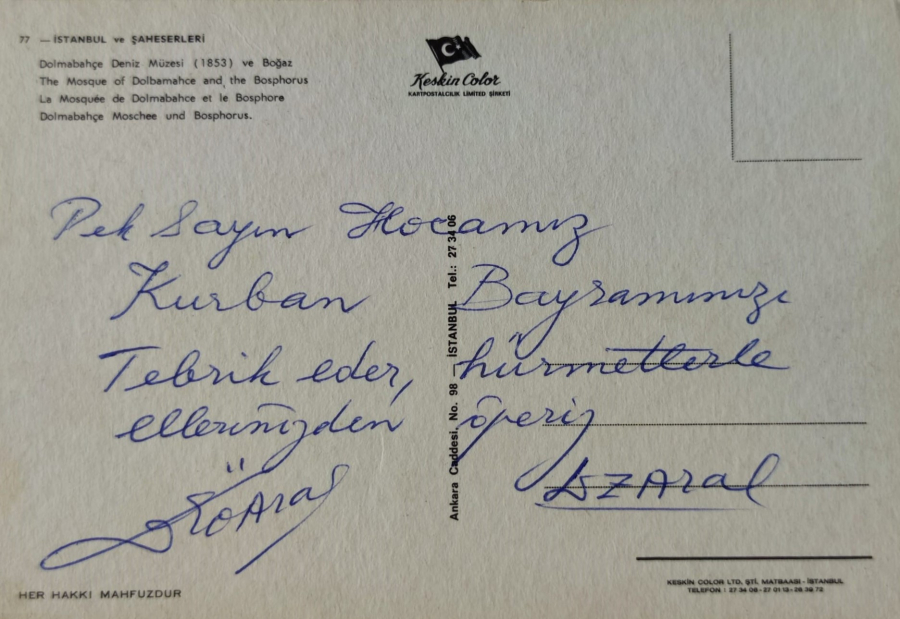 1970 İSTANBUL ŞAHESERLERİ RENKLİ OFSET BASKI KARTPOSTAL