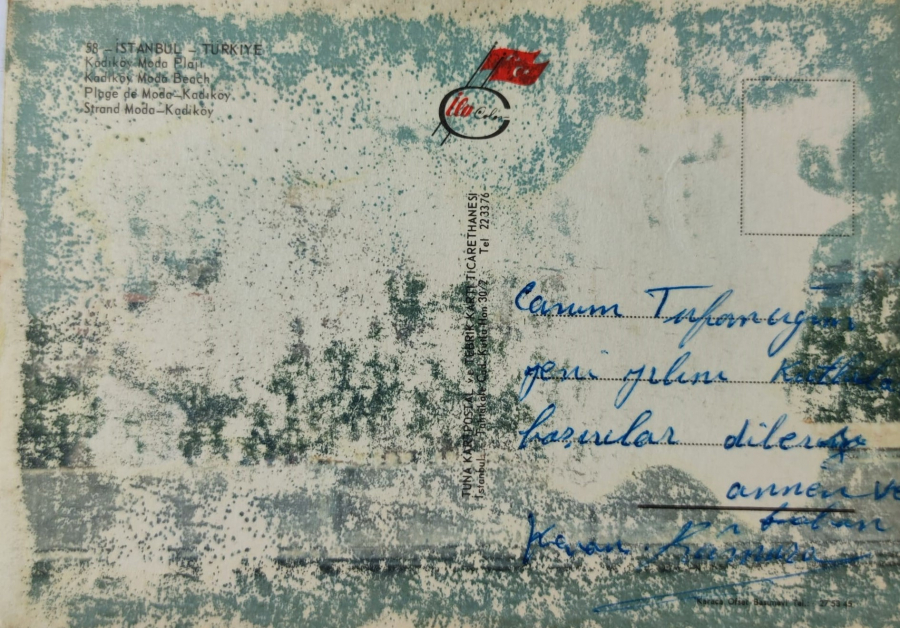 1970 İSTANBUL KADIKÖY MODA PILAJI RENKLİ KARTPOSTAL OFSET BASKI