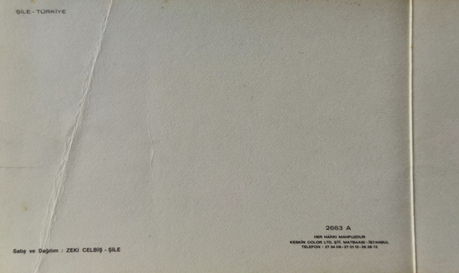 1970 ŞİLE PANORAMİK GÖRÜNÜŞ RENKLİ OFSET BASKI ARKASI BOŞ YAZISIZ KARTPOSTAL KESKİN COLOR  KARTPOSTALLARI 15X10 CM