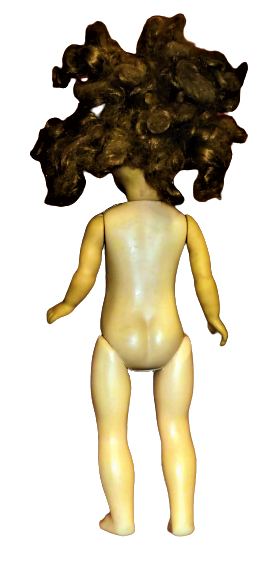 1960 ŞİŞİRME KALIP PLASTİK KAFA VE ELLER KAUCUK OYUNCAK BEBEK ÇEVRİLİNCE AĞLAYAN 