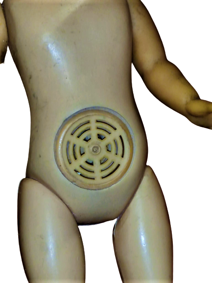 1960 ŞİŞİRME KALIP PLASTİK KAFA VE ELLER KAUCUK OYUNCAK BEBEK ÇEVRİLİNCE AĞLAYAN 