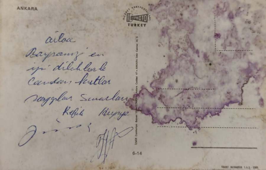 1970 ANKARA  GÜN BATIMI GÖRÜNÜŞÜ KARTPOSTAL RENKLİ OFSET BASKI ARKASI YAZILI