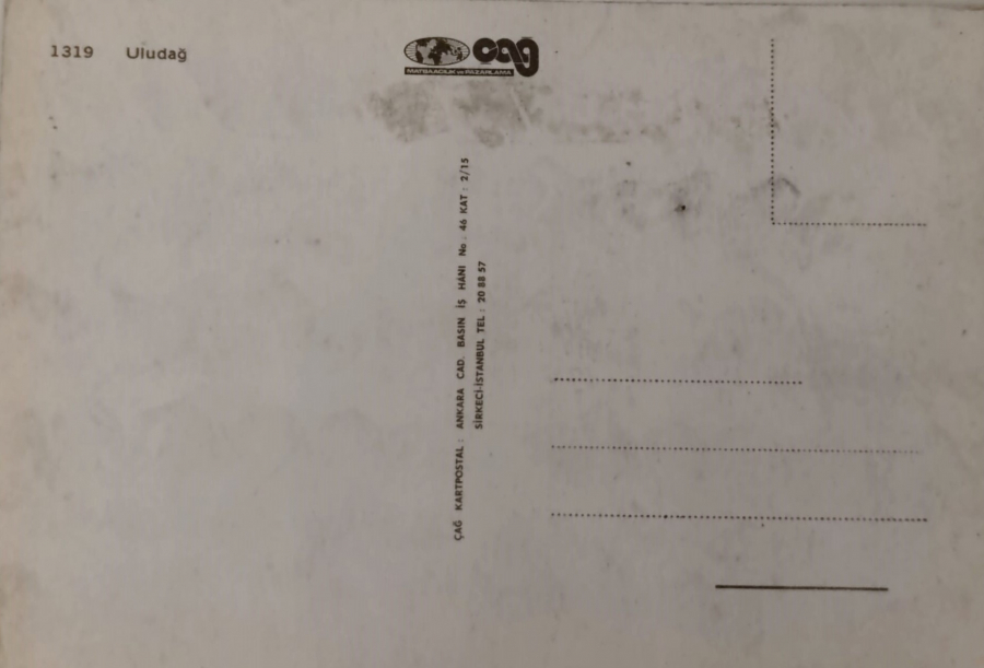 1970 BURSA ULUDAG KARTPOSTAL RENKLİ OFSET BASKI ARKASI YAZISIZ CAG KARTPOSTALLARI EN15 CM BOY10 CM