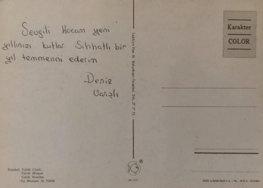 1970 İSTANBUL VALİDE CAMİİ KARTPOSTAL RENKLİ OFSET BASKI ARKASI YAZISIZ 