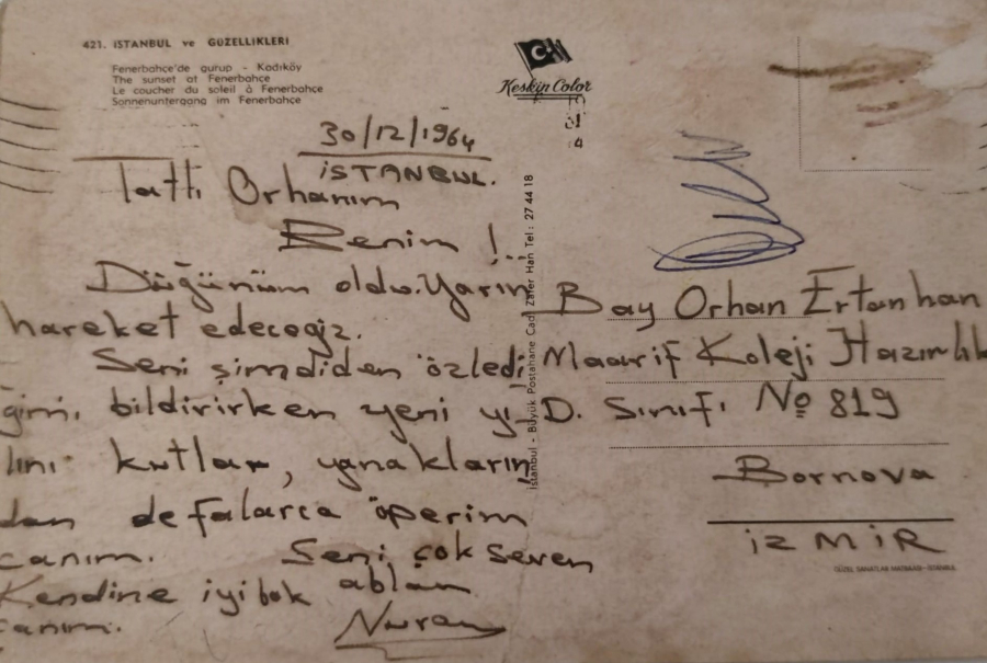 1970 İSTANBUL KADİKÖY FENERBAHCEDEN GURUP KARTPOSTAL RENKLİ OFSET BASKI 